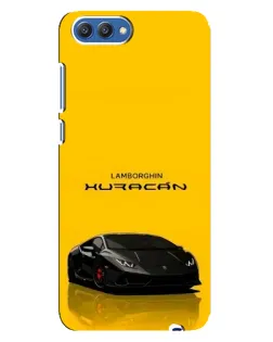 Чехол для Huawei Honor 10 (COL-AL00) с картинкой «Lamborghini Huracan черный»