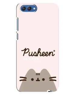 Чехол для Huawei Honor 10 (COL-AL00) с картинкой «Pusheen логотип» Чехол для Huawei Honor 10 (COL-AL00) с картинкой «Pusheen логотип»