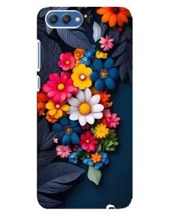 Чехол для Huawei Honor 10 (COL-AL00) с картинкой «Цветочная феерия»