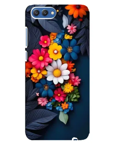 Чехол для Huawei Honor 10 (COL-AL00) с картинкой «Цветочная феерия»