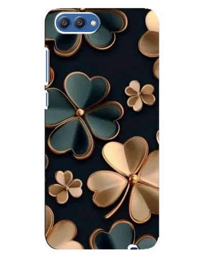 Чехол для Huawei Honor 10 (COL-AL00) с картинкой «Клевер в золоте»
