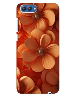 Чехол для Huawei Honor 10 (COL-AL00) с картинкой «Оранжевый макро цветок»