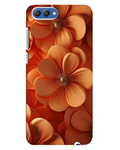 Чехол для Huawei Honor 10 (COL-AL00) с картинкой «Оранжевый макро цветок»