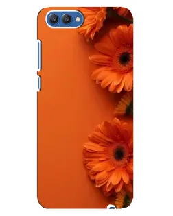 Чехол для Huawei Honor 10 (COL-AL00) с картинкой «Оранжевые герберы»