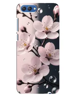 Чехол для Huawei Honor 10 (COL-AL00) с картинкой «Нежная сакура и капли»