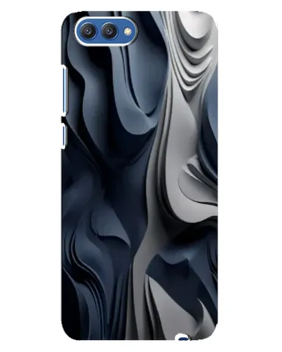 Чохол для Huawei Honor 10 (COL-AL00) з картинкою «Об'ємні сині складки»