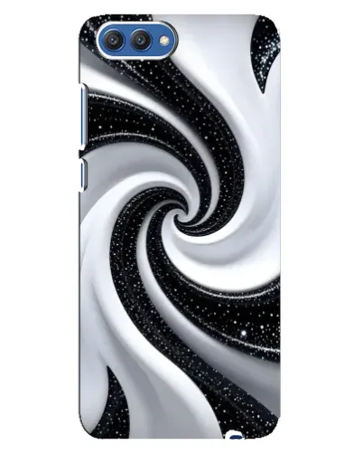 Чохол для Huawei Honor 10 (COL-AL00) з картинкою «Чорно-біла спіраль»