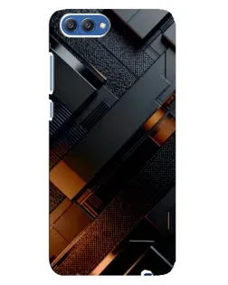 Чехол для Huawei Honor 10 (COL-AL00) с картинкой «Черные геометрические блоки» Чехол для Huawei Honor 10 (COL-AL00) с картинкой «Черные геометрические блоки»