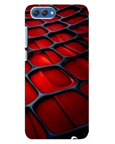 Чохол для Huawei Honor 10 (COL-AL00) з картинкою «Червона глянцева сітка»