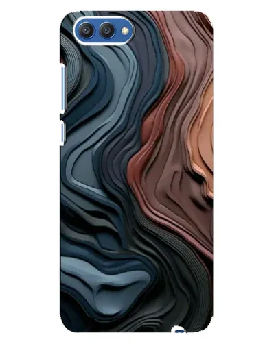 Чохол для Huawei Honor 10 (COL-AL00) з картинкою «Кольорові хвилі каньйону»