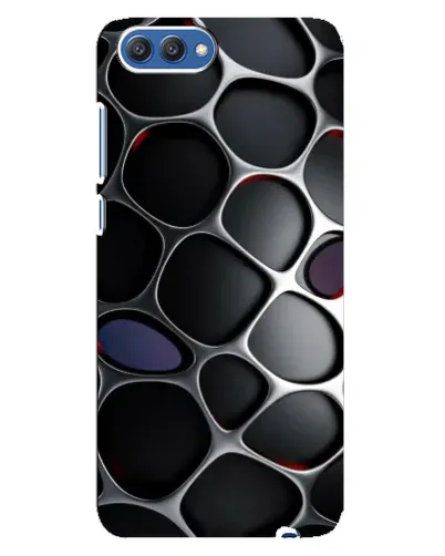 Чохол для Huawei Honor 10 (COL-AL00) з картинкою «Об'ємна темна решітка»
