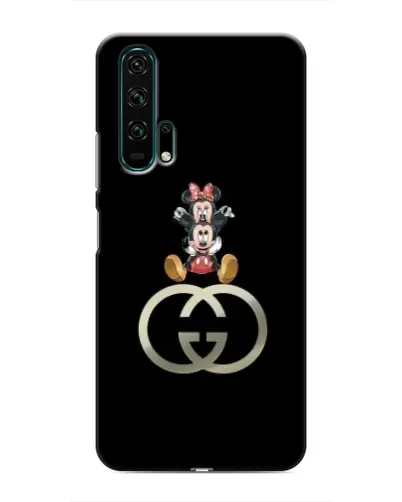 Чехол для Huawei Honor 20 Pro с картинкой «Минни Маус на лого»