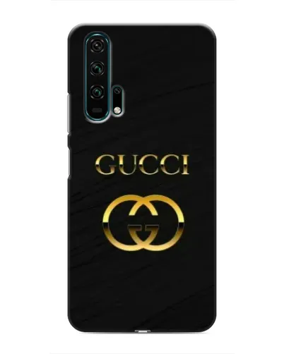 Чехол для Huawei Honor 20 Pro с картинкой «Золотой логотип Gucci»