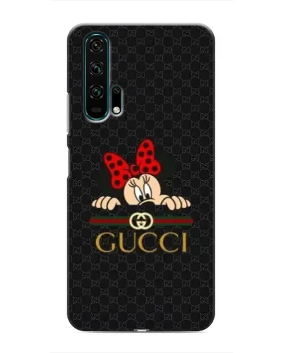 Чехол для Huawei Honor 20 Pro с картинкой «Минни Маус Gucci — черный»