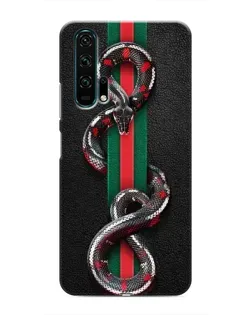 Чехол для Huawei Honor 20 Pro с картинкой «Gucci — змея на полосе» Чехол для Huawei Honor 20 Pro с картинкой «Gucci — змея на полосе»
