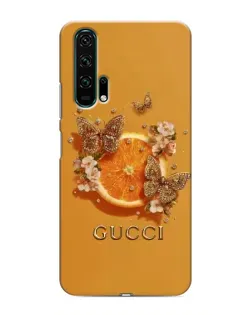 Чехол для Huawei Honor 20 Pro с картинкой «Gucci — золотые бабочки» Чехол для Huawei Honor 20 Pro с картинкой «Gucci — золотые бабочки»