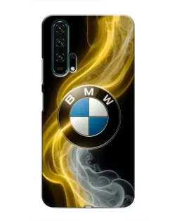 Чехол для Huawei Honor 20 Pro с картинкой «Золотистый дым BMW»