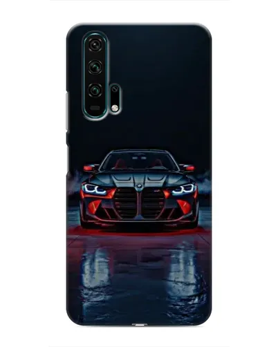 Чехол для Huawei Honor 20 Pro с картинкой «BMW на мокрой дороге»