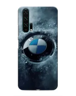 Чехол для Huawei Honor 20 Pro с картинкой «Логотип BMW — лед»