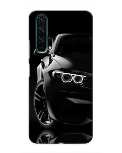 Чехол для Huawei Honor 20 Pro с картинкой «Черная BMW — профиль»