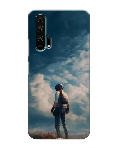 Чехол для Huawei Honor 20 Pro с картинкой «Герой PUBG на скале» Чехол для Huawei Honor 20 Pro с картинкой «Герой PUBG на скале»