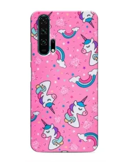Чехол для Huawei Honor 20 Pro с картинкой «Unicorn паттерн розовый» Чехол для Huawei Honor 20 Pro с картинкой «Unicorn паттерн розовый»