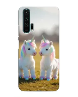 Чехол для Huawei Honor 20 Pro с картинкой «Пара единорогов» Чехол для Huawei Honor 20 Pro с картинкой «Пара единорогов»