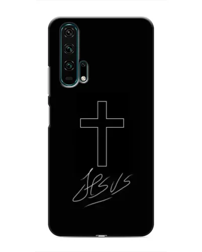 Чехол для Huawei Honor 20 Pro с картинкой «Графический крест Jesus» Чехол для Huawei Honor 20 Pro с картинкой «Графический крест Jesus»
