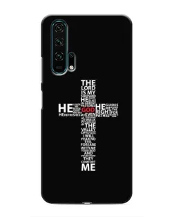 Чехол для Huawei Honor 20 Pro с картинкой «Текстовый крест»