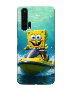 Чехол для Huawei Honor 20 Pro с картинкой «Спанч Боб на гидроцикле» Чехол для Huawei Honor 20 Pro с картинкой «Спанч Боб на гидроцикле»