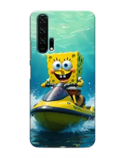 Чехол для Huawei Honor 20 Pro с картинкой «Спанч Боб на гидроцикле»