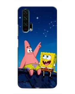 Чехол для Huawei Honor 20 Pro с картинкой «Губка Боб и Патрик ночью» Чехол для Huawei Honor 20 Pro с картинкой «Губка Боб и Патрик ночью»