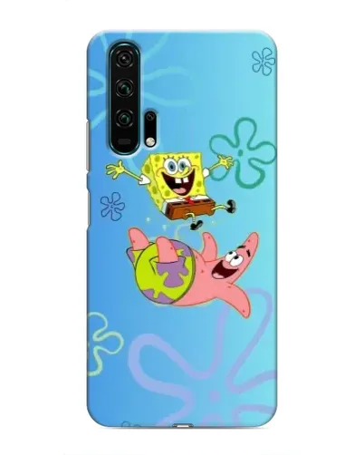 Чехол для Huawei Honor 20 Pro с картинкой «Спанч Боб и Патрик»