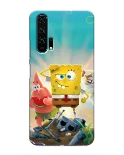 Чехол для Huawei Honor 20 Pro с картинкой «Спанч Боб победитель»
