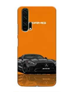 Чехол для Huawei Honor 20 Pro с картинкой «Оранжевый Mercedes AMG»