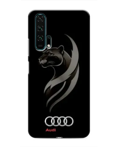 Чехол для Huawei Honor 20 Pro с картинкой «Графика — пантера и Audi»
