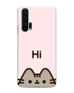 Чехол для Huawei Honor 20 Pro с картинкой «Пушин говорит Hi» Чехол для Huawei Honor 20 Pro с картинкой «Пушин говорит Hi»