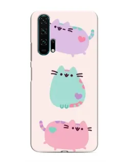 Чехол для Huawei Honor 20 Pro с картинкой «Pusheen трио» Чехол для Huawei Honor 20 Pro с картинкой «Pusheen трио»