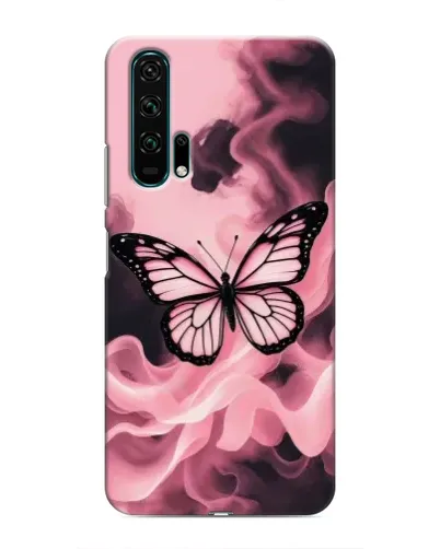 Чехол для Huawei Honor 20 Pro с картинкой «Бабочка в дыму»