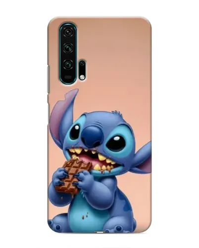 Чехол для Huawei Honor 20 Pro с картинкой «Стич ест шоколад»
