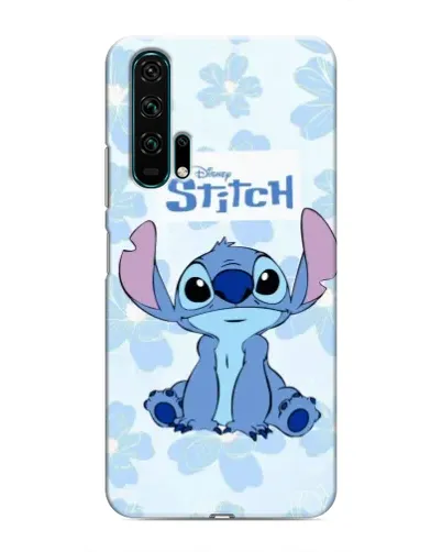 Чехол для Huawei Honor 20 Pro с картинкой «Stitch среди цветов»
