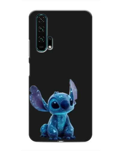 Чехол для Huawei Honor 20 Pro с картинкой «Стич на черном»