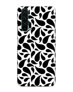 Чехол для Huawei Honor 20 Pro с картинкой «Контрастные черные капли»