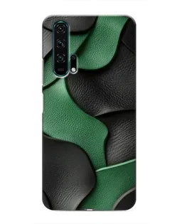 Чехол для Huawei Honor 20 Pro с картинкой «Зеленые кожаные волны»