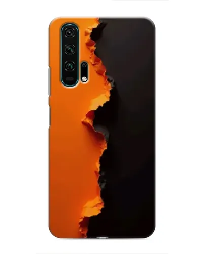 Чехол для Huawei Honor 20 Pro с картинкой «Оранжевый разлом»