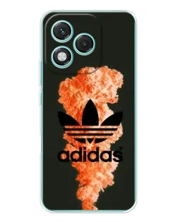 Чехол для Huawei Honor 400 Lite с картинкой «Оранжевый дым Adidas»