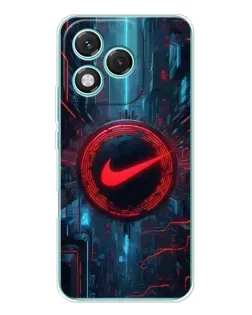 Чехол для Huawei Honor 400 Lite с картинкой «Техногенный стиль Nike»