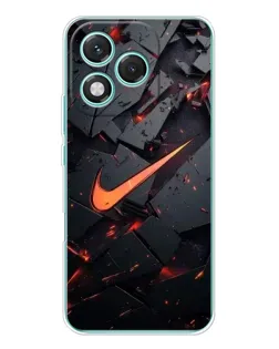 Чехол для Huawei Honor 400 Lite с картинкой «Nike — эффект разломов»