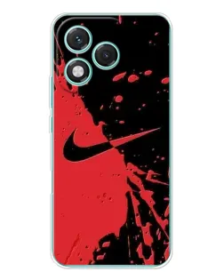 Чехол для Huawei Honor 400 Lite с картинкой «Красные брызги Nike»