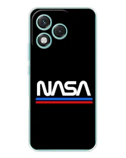 Чехол для Huawei Honor 400 Lite с картинкой «NASA — классика Red Blue»